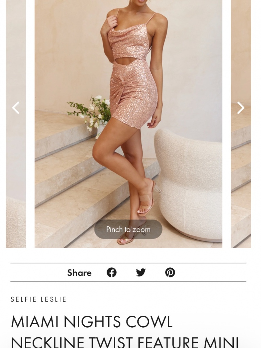 Selfie Leslie mini dress